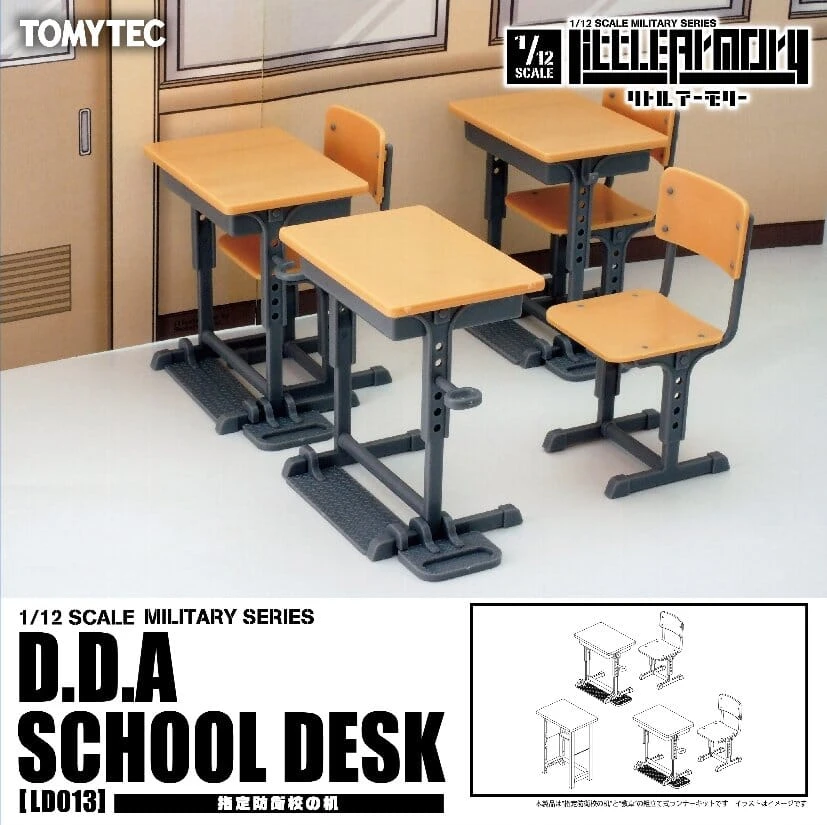 TomyTec Little Armory 1/12 LD013 Defense School Desk 3 TomyTec Little Armory 1/12 LD013 Defense School Desk