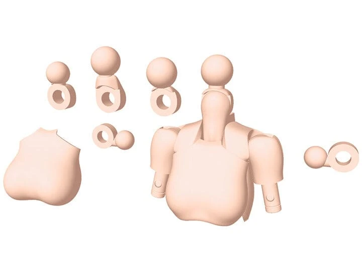 Megami Device M.S.G. 01 Top Set Skin Color B 3 Megami Device M.S.G. 01 Top Set Skin Color B