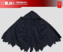 Best Seller 19 Snail Shell Black Tactical Hooded Cape For 1/10 & 1/12 Mecha Girl