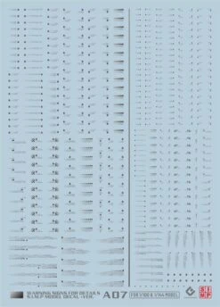 A07-2 General Caution Sign Metallic Silver Decal Sheet